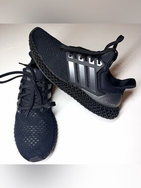 Adidas Men’s  ULTRA4D Ultra Boost 4D Athletic Sneakers Black Size- 9.5